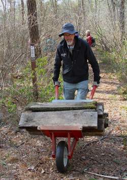 Len helps at AMC Open House