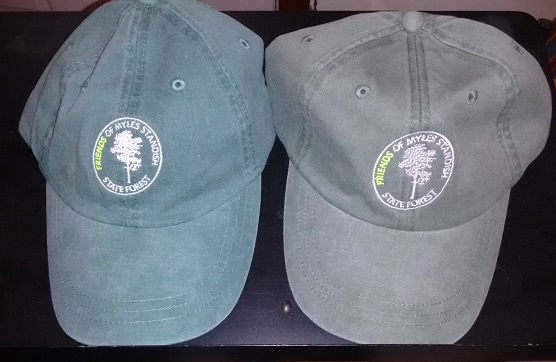Friends logo hats in spruce and forest green