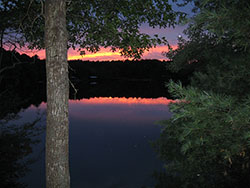 Myles Standish Sunset over lake 2